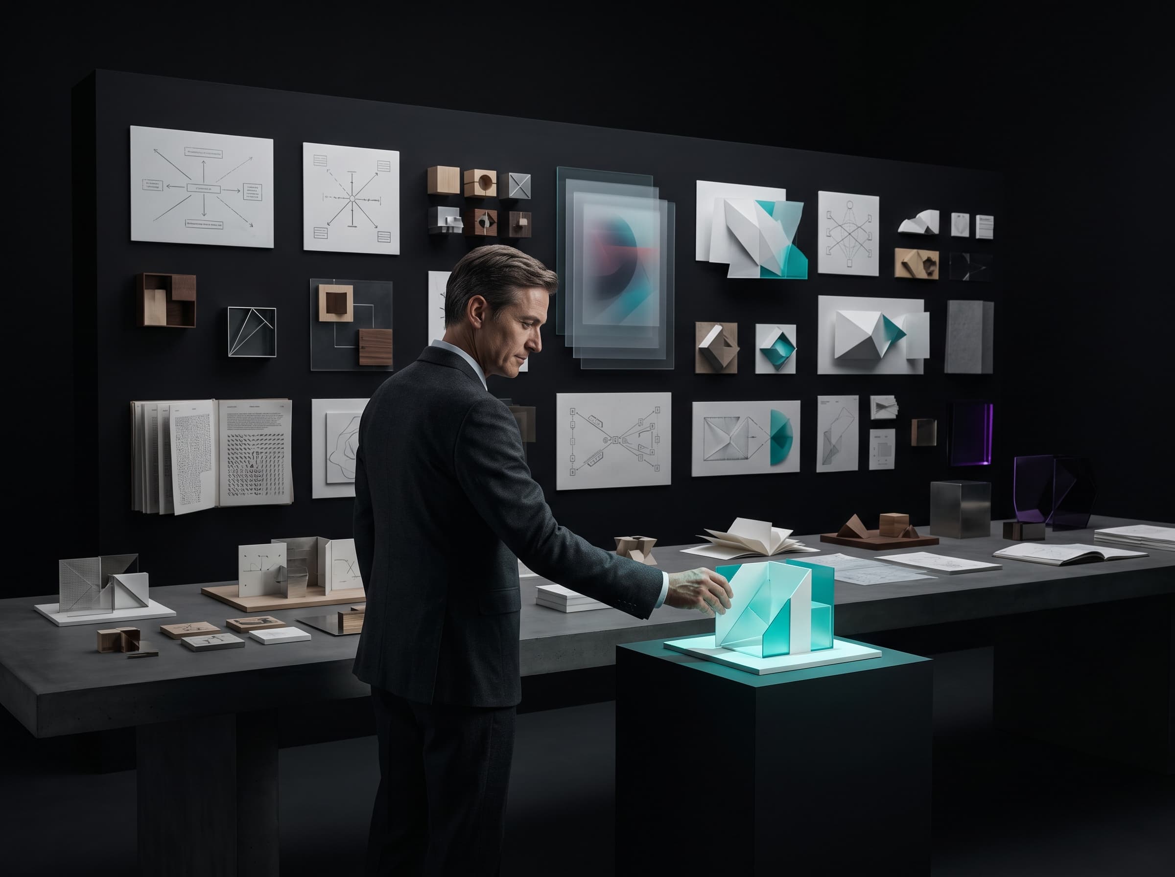 Representación visual del talento humano exhibido positivamente: criterio, creatividad, decisión y ejecución en un entorno estratégico.